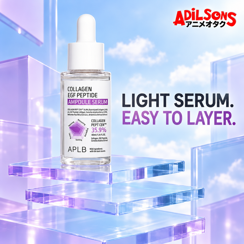 Adilsons creative for APLB Collagen EGF Peptide Ampoule Serum 40ml — LIGHT SERUM. EASY TO LAYER.