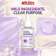 Adilsons creative for APLB Collagen EGF Peptide Ampoule Serum 40ml — MILD INGREDIENTS. CLEAR PURPOSE.