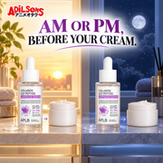 Adilsons creative for APLB Collagen EGF Peptide Ampoule Serum 40ml — AM OR PM, BEFORE YOUR CREAM.
