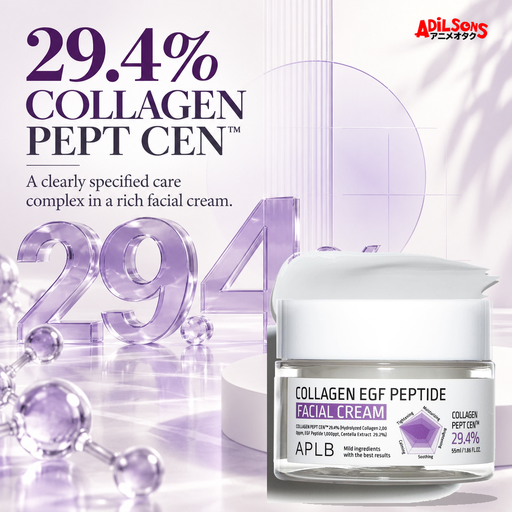 APLB Collagen EGF Peptide Facial Cream 55ml ad — Declared 29.4% care complex
