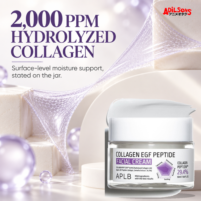 APLB Collagen EGF Peptide Facial Cream 55ml ad — Hydrolyzed collagen detail