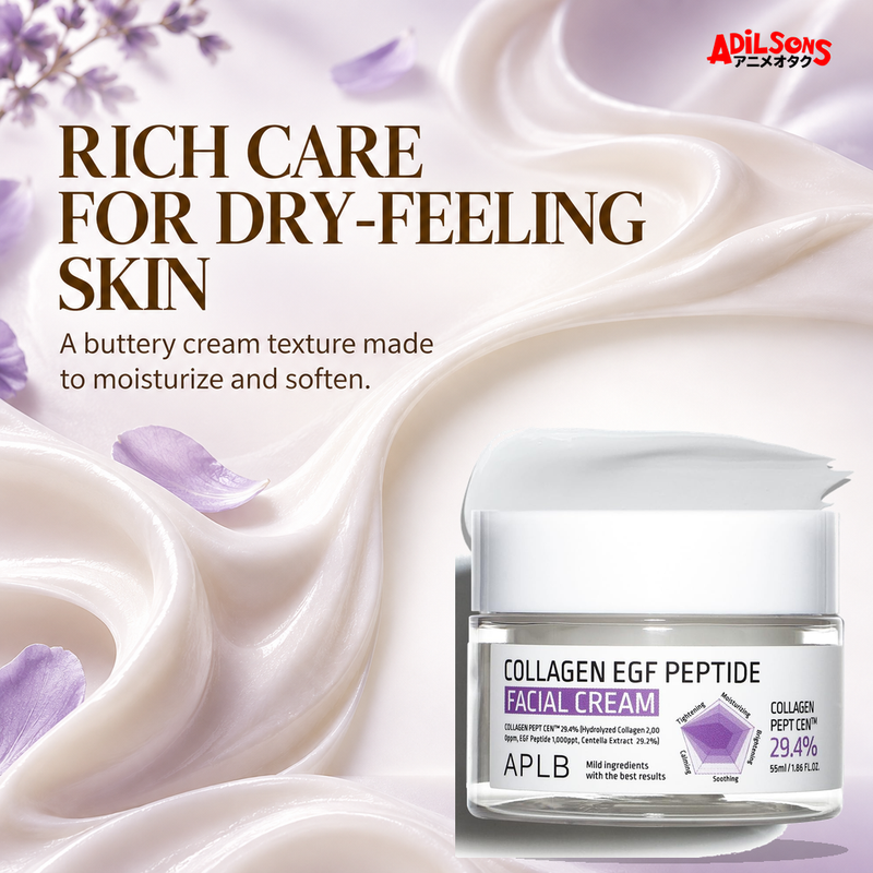 APLB Collagen EGF Peptide Facial Cream 55ml ad — Rich dry-skin care
