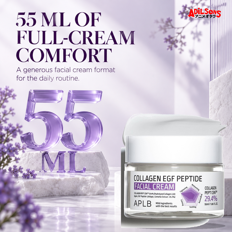 APLB Collagen EGF Peptide Facial Cream 55ml ad — Exact 55 ml size