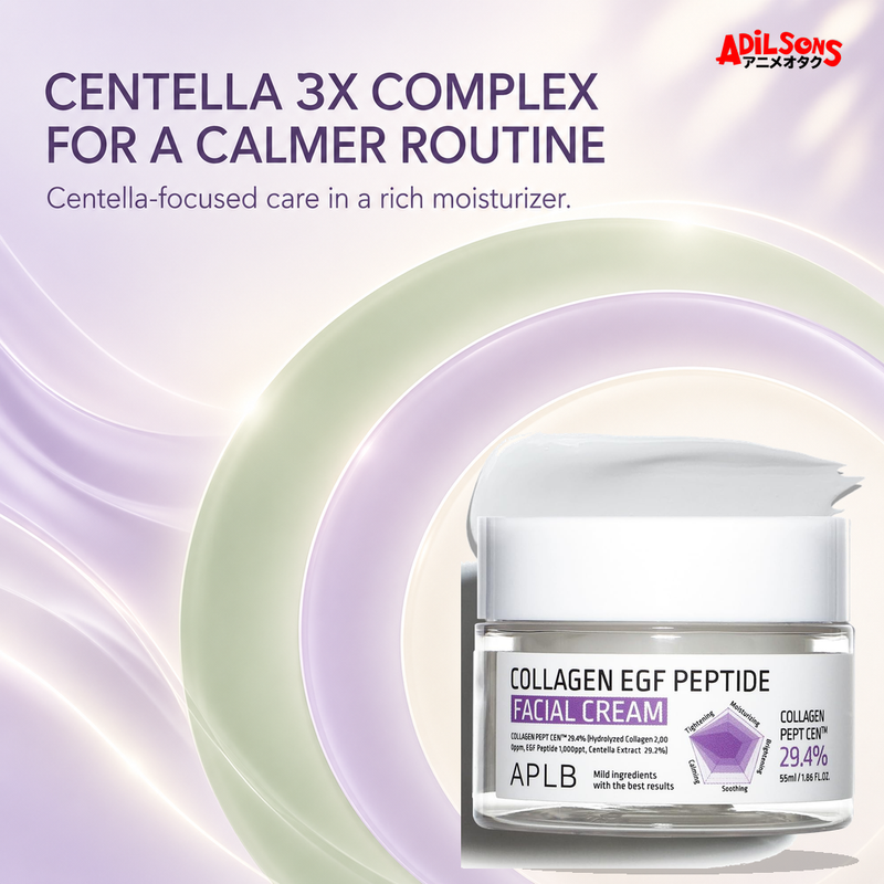 APLB Collagen EGF Peptide Facial Cream 55ml ad — Centella 3X care