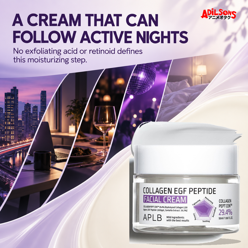 APLB Collagen EGF Peptide Facial Cream 55ml ad — Active-night companion