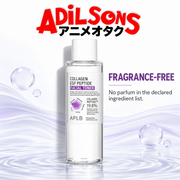 Adilsons Beauty APLB Collagen EGF Peptide Facial Toner 160ml ad: FRAGRANCE-FREE / No parfum in the declared ingredient list.