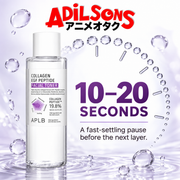 Adilsons Beauty APLB Collagen EGF Peptide Facial Toner 160ml ad: 10–20 SECONDS / A fast-settling pause before the next layer.