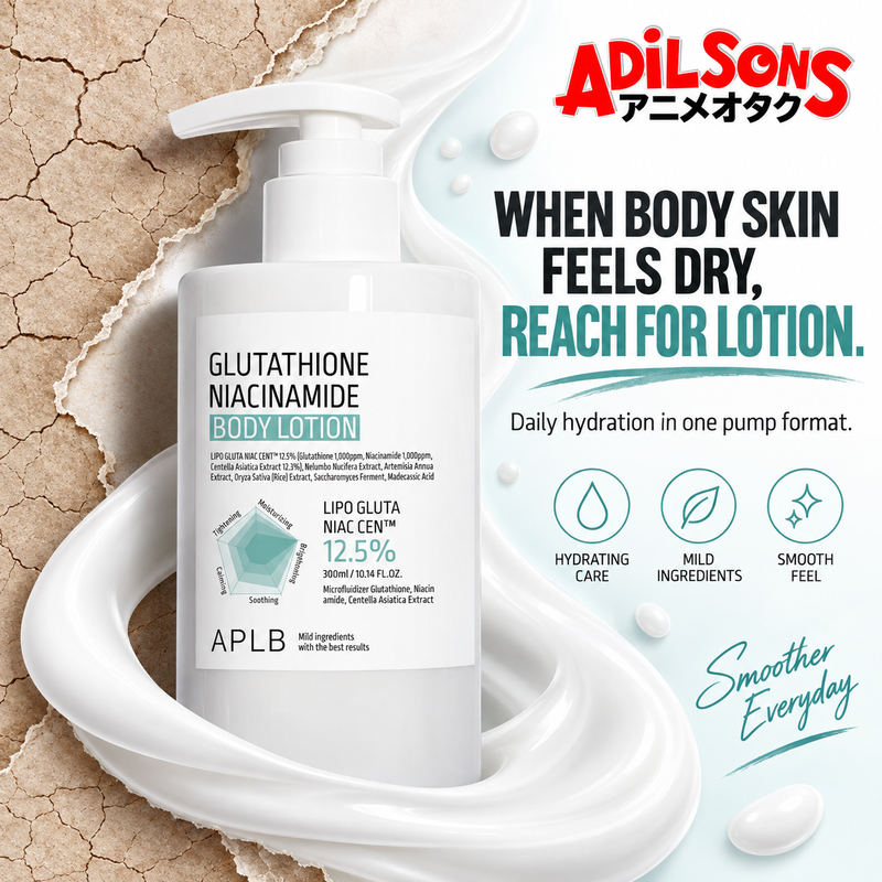 APLB Glutathione Niacinamide Body Lotion 300ml sales creative: When Body Skin Feels Dry, Reach For Lotion.