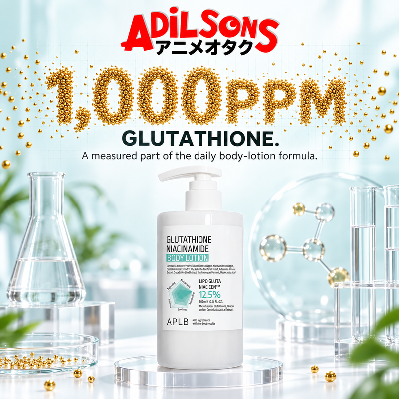APLB Glutathione Niacinamide Body Lotion 300ml sales creative: 1,000Ppm Glutathione.
