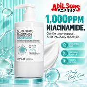 APLB Glutathione Niacinamide Body Lotion 300ml sales creative: 1,000Ppm Niacinamide.