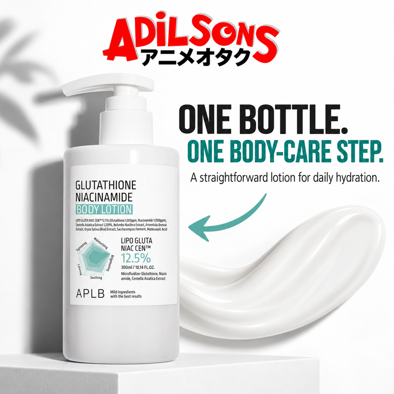 APLB Glutathione Niacinamide Body Lotion 300ml sales creative: One Bottle. One Body-Care Step.