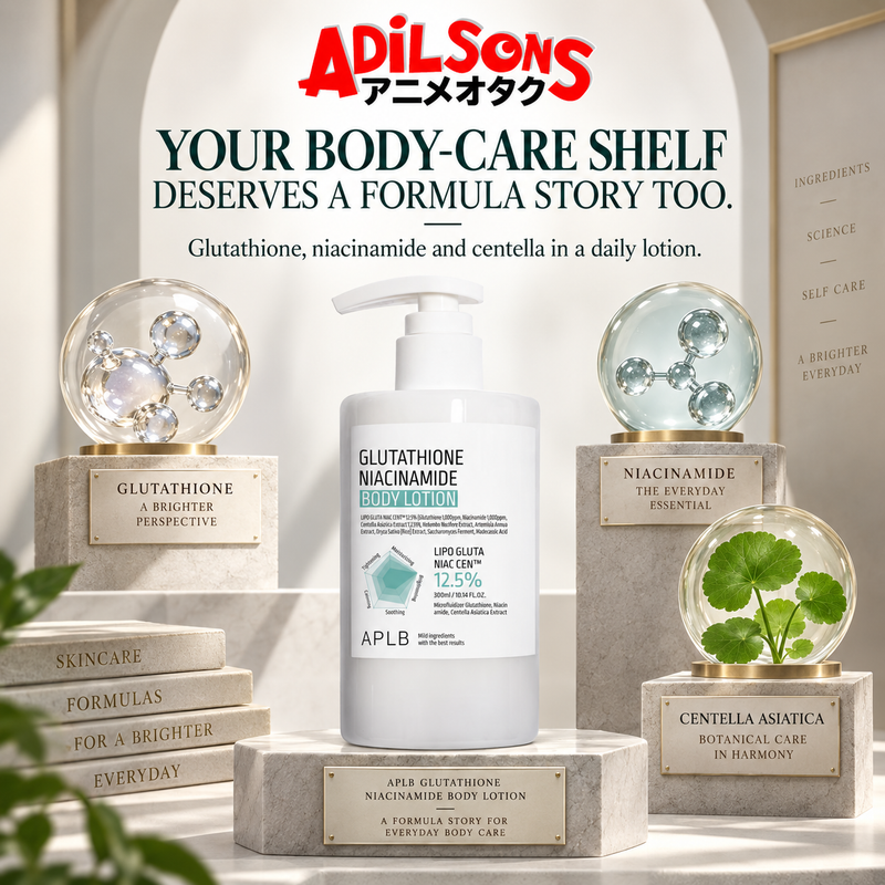 APLB Glutathione Niacinamide Body Lotion 300ml sales creative: Your Body-Care Shelf Deserves A Formula Story Too.