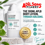 APLB Glutathione Niacinamide Body Lotion 300ml sales creative: The 300Ml Aplb Body Lotion, Through Adilsons.