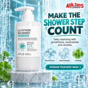 Adilsons creative for APLB Glutathione Niacinamide Body Wash 300ml — MAKE THE SHOWER STEP COUNT