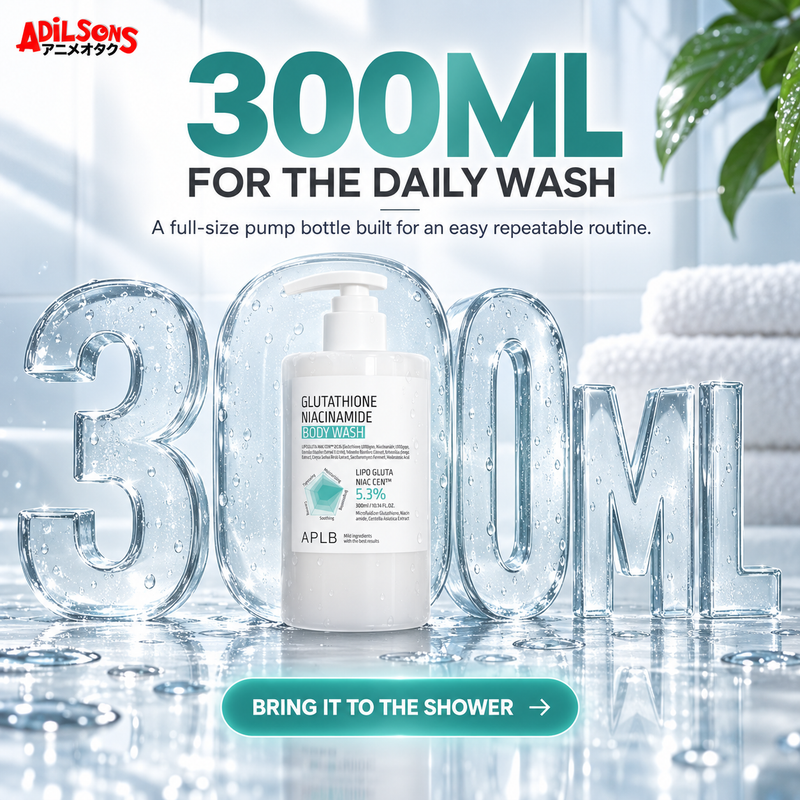Adilsons creative for APLB Glutathione Niacinamide Body Wash 300ml — 300ML FOR THE DAILY WASH