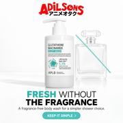 Adilsons creative for APLB Glutathione Niacinamide Body Wash 300ml — FRESH WITHOUT THE FRAGRANCE