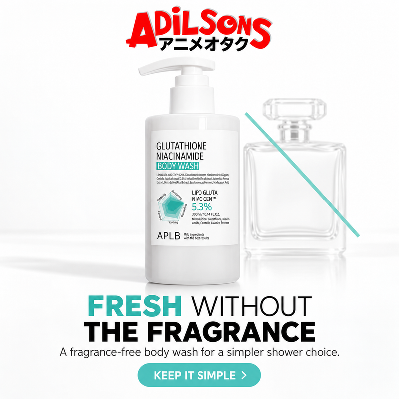 Adilsons creative for APLB Glutathione Niacinamide Body Wash 300ml — FRESH WITHOUT THE FRAGRANCE