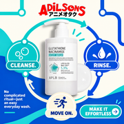 Adilsons creative for APLB Glutathione Niacinamide Body Wash 300ml — CLEANSE. RINSE. MOVE ON.