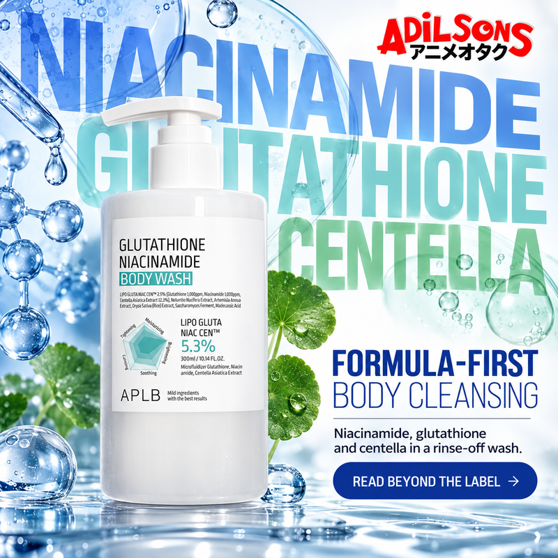 Adilsons creative for APLB Glutathione Niacinamide Body Wash 300ml — FORMULA-FIRST BODY CLEANSING