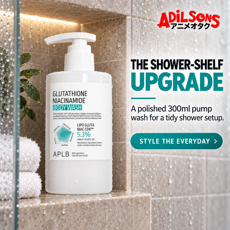 Adilsons creative for APLB Glutathione Niacinamide Body Wash 300ml — THE SHOWER-SHELF UPGRADE