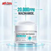 Adilsons creative for APLB Glutathione Niacinamide Facial Cream 55ml — 20,000PPM NIACINAMIDE.