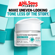 Adilsons creative for APLB Glutathione Niacinamide Facial Cream 55ml — MAKE UNEVEN-LOOKING TONE LESS OF THE STORY.