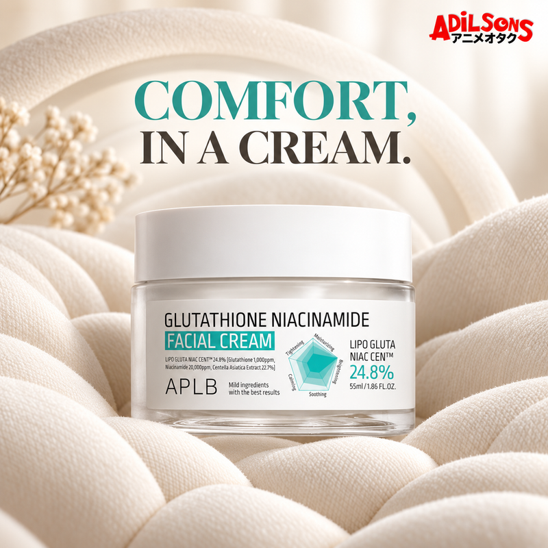 Adilsons creative for APLB Glutathione Niacinamide Facial Cream 55ml — COMFORT, IN A CREAM.