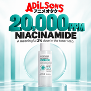 Adilsons Beauty APLB Glutathione Niacinamide Facial Toner 160ml ad: 20,000PPM NIACINAMIDE / A meaningful 2% dose in the toner step.