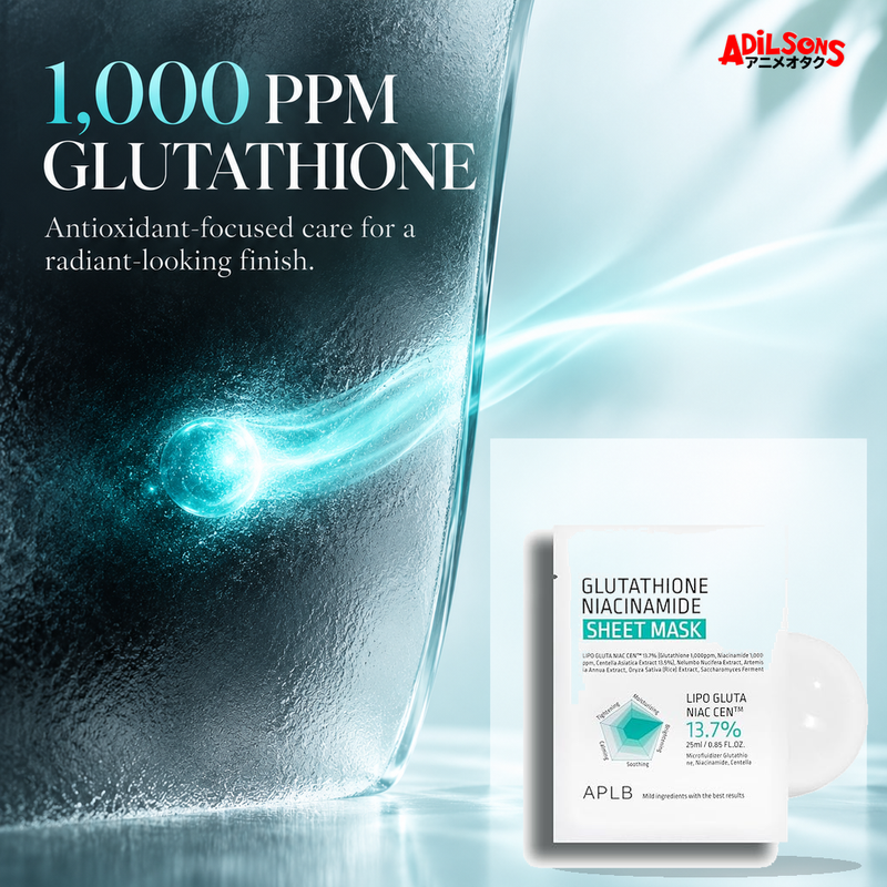 APLB Glutathione Niacinamide Sheet Mask 25ml ad — Glutathione concentration