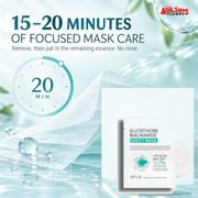 APLB Glutathione Niacinamide Sheet Mask 25ml ad — Verified wear time