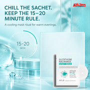 APLB Glutathione Niacinamide Sheet Mask 25ml ad — Cooling ritual