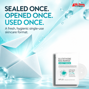 APLB Glutathione Niacinamide Sheet Mask 25ml ad — Single-use hygiene