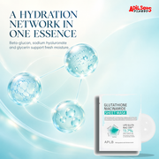 APLB Glutathione Niacinamide Sheet Mask 25ml ad — Hydration ingredient network
