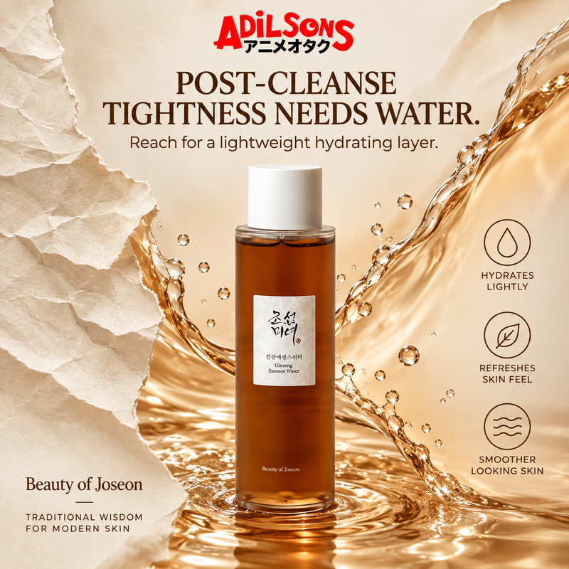 Beauty of Joseon Ginseng Essence Water 150ml sales creative: Post-Cleanse Tightness Needs Water.