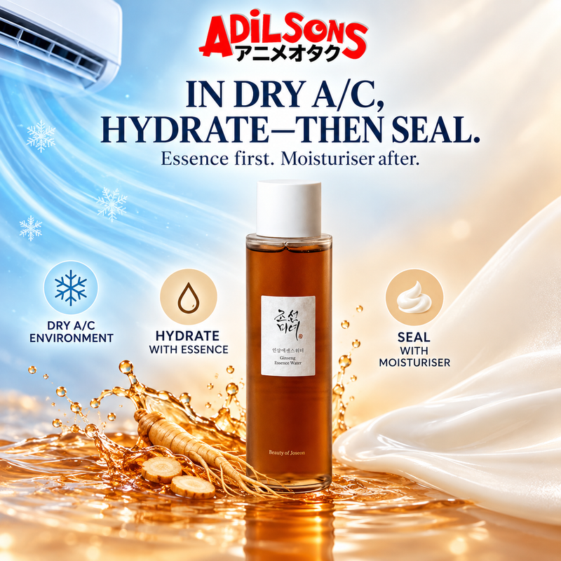 Beauty of Joseon Ginseng Essence Water 150ml sales creative: In Dry A/C, Hydrate—Then Seal.