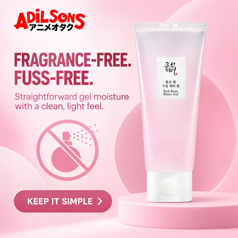 Adilsons creative for Beauty of Joseon Red Bean Water Gel 100ml — FRAGRANCE-FREE. FUSS-FREE.