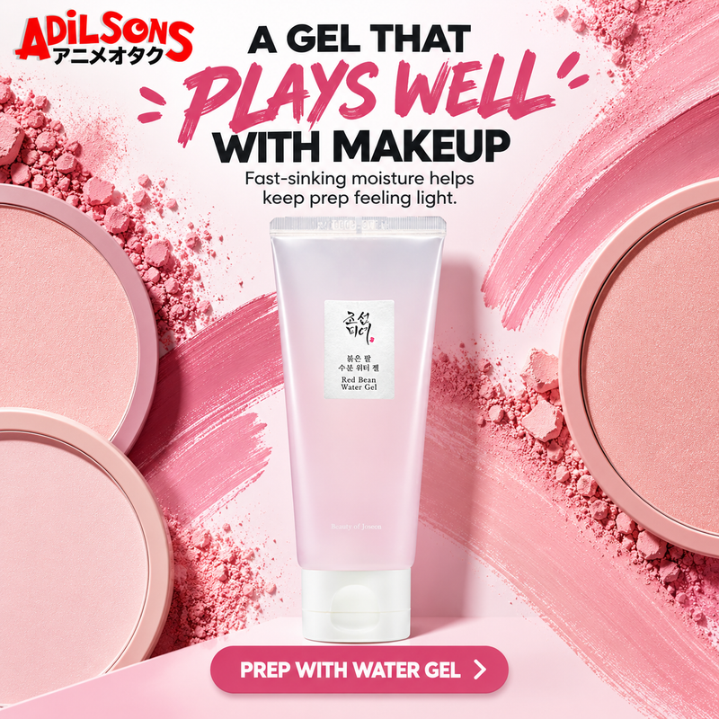 Adilsons creative for Beauty of Joseon Red Bean Water Gel 100ml — A GEL THAT PLAYS WELL WITH MAKEUP