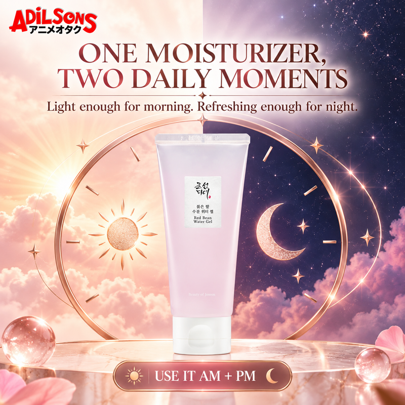 Adilsons creative for Beauty of Joseon Red Bean Water Gel 100ml — ONE MOISTURIZER, TWO DAILY MOMENTS