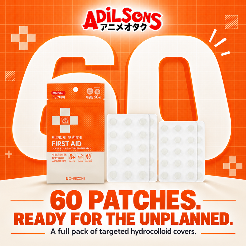 CARE ZONE Cover & Cure Anti-Blemish Patch 60EA ad: 60 PATCHES. READY FOR THE UNPLANNED.