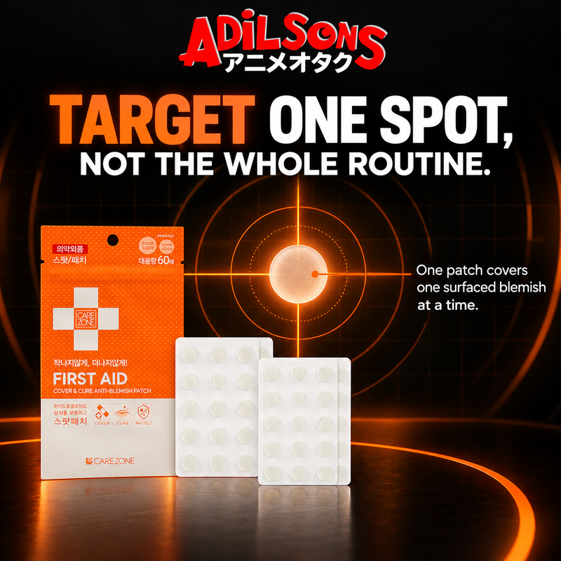 CARE ZONE Cover & Cure Anti-Blemish Patch 60EA ad: TARGET ONE SPOT, NOT THE WHOLE ROUTINE.