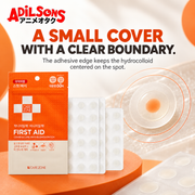 CARE ZONE Cover & Cure Anti-Blemish Patch 60EA ad: A SMALL COVER WITH A CLEAR BOUNDARY.