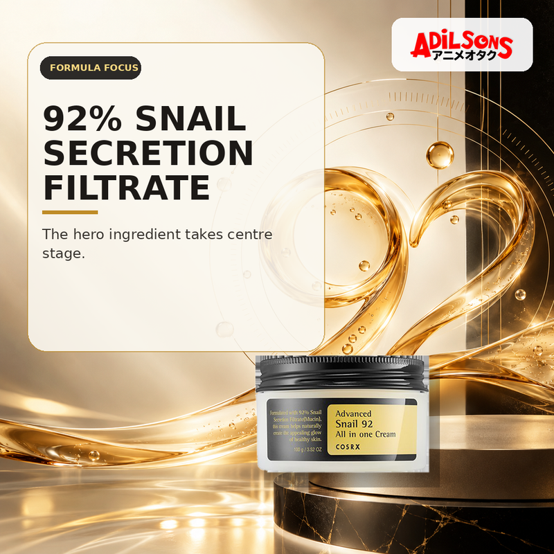 COSRX Advanced Snail 92 All In One Cream 100g ad — 92% hero concentration