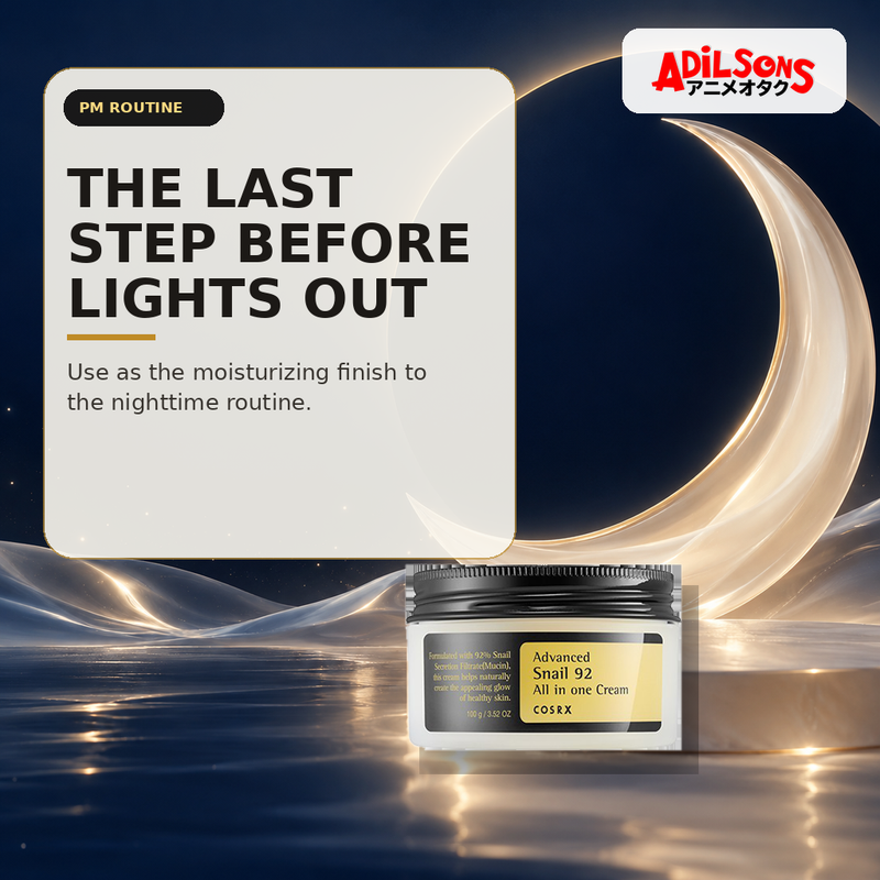 COSRX Advanced Snail 92 All In One Cream 100g ad — Nighttime finishing cream