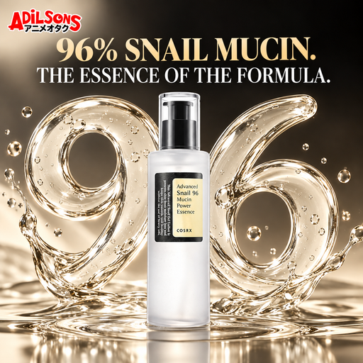 Adilsons creative for COSRX Advanced Snail 96 Mucin Power Essence 100ml — 96% SNAIL MUCIN. THE ESSENCE OF THE FORMULA.