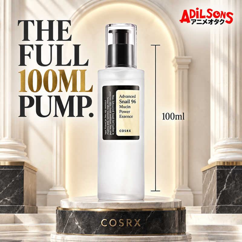 Adilsons creative for COSRX Advanced Snail 96 Mucin Power Essence 100ml — THE FULL 100ML PUMP.
