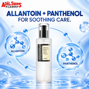 Adilsons creative for COSRX Advanced Snail 96 Mucin Power Essence 100ml — ALLANTOIN + PANTHENOL FOR SOOTHING CARE.