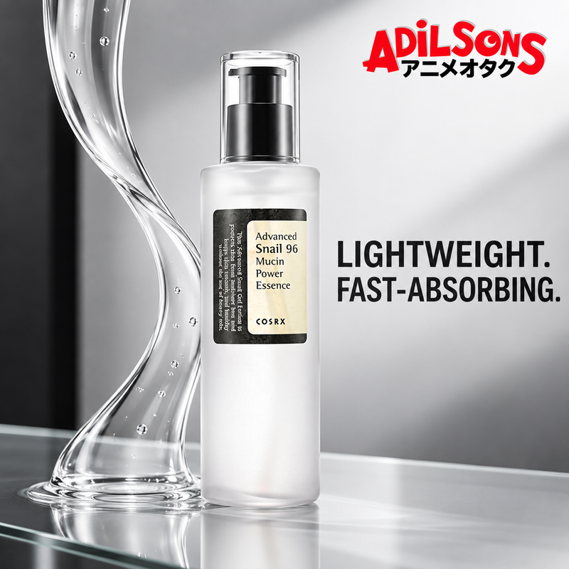 Adilsons creative for COSRX Advanced Snail 96 Mucin Power Essence 100ml — LIGHTWEIGHT. FAST-ABSORBING.