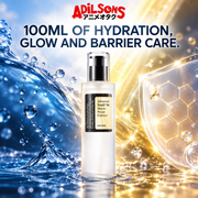 Adilsons creative for COSRX Advanced Snail 96 Mucin Power Essence 100ml — 100ML OF HYDRATION, GLOW AND BARRIER CARE.