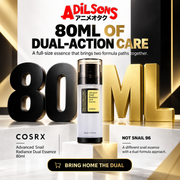 Adilsons creative for COSRX Advanced Snail Radiance Dual Essence 80ml — 80ML OF DUAL-ACTION CARE
