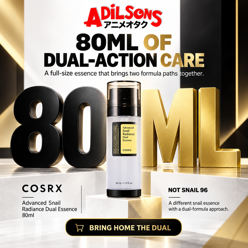 Adilsons creative for COSRX Advanced Snail Radiance Dual Essence 80ml — 80ML OF DUAL-ACTION CARE